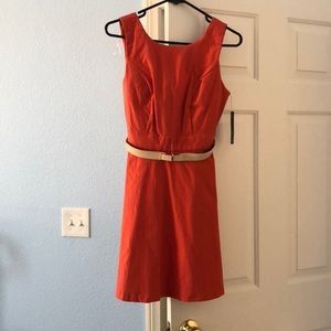 BNWT BCC orange dress w belt size 7